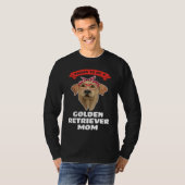 proud to be a a golden retriever mom golden retrie tシャツ (正面フル)