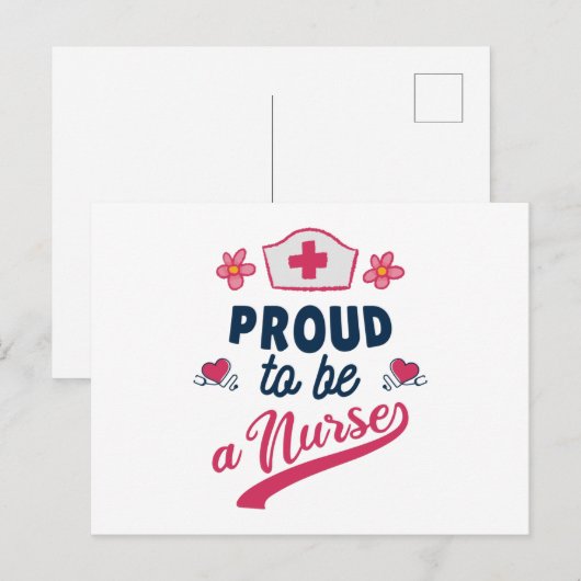 Proud to be a Nurse ポストカード (正面/裏面)