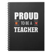 Proud to Be a Teacher – Creative Typography ノートブック (正面)