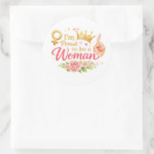 Proud to be a woman ラウンドシール (バッグ)