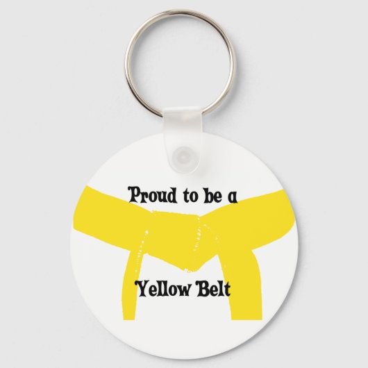 Proud to be a Yellow Belt キーホルダー (正面)
