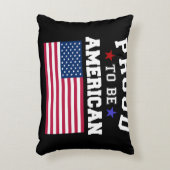 Proud to Be American Patriotic USA Flag 4th july  アクセントクッション (正面(垂直))