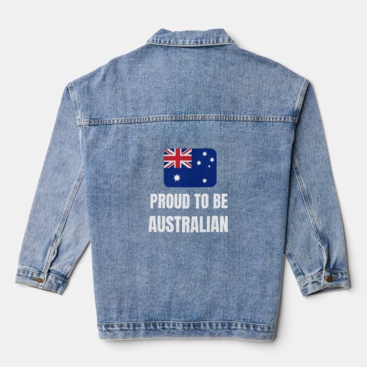 Proud to be Australian デニムジャケット (裏面)