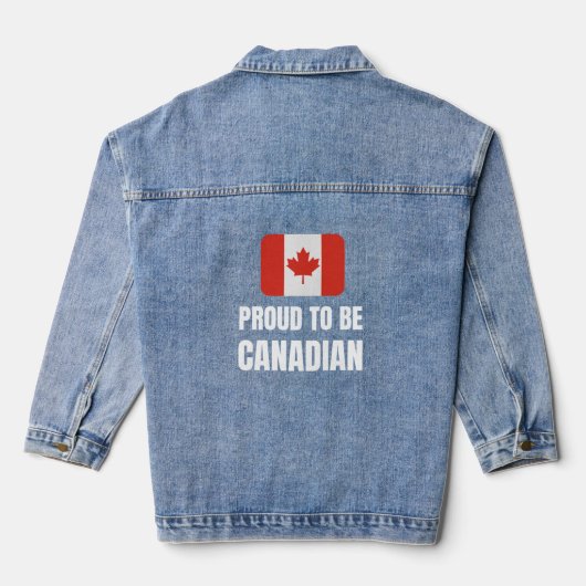 Proud to be Canadian デニムジャケット (裏面)