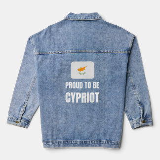 Proud to be Cypriot デニムジャケット