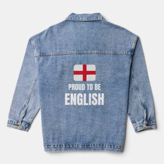 Proud to be English デニムジャケット (裏面)