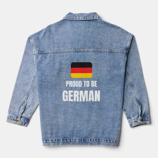 Proud to be German デニムジャケット (裏面)