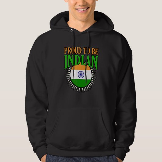 Proud To Be Indian パーカ (正面)
