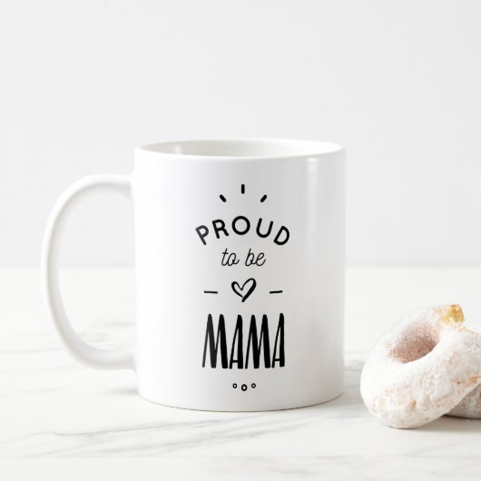Proud to be mama コーヒーマグカップ (ドーナツ)
