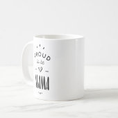Proud to be mama コーヒーマグカップ (正面左)
