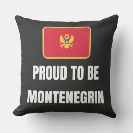 Proud to be Montenegrin クッション