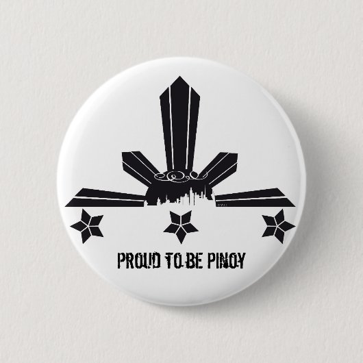 proud to be pinoy button 缶バッジ (正面)