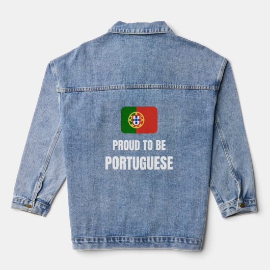 Proud to be Portuguese デニムジャケット (裏面)