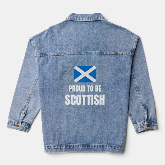 Proud to be Scottish デニムジャケット (裏面)