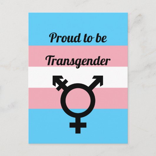 Proud to be Transgender | Trans Pride ポストカード (正面)