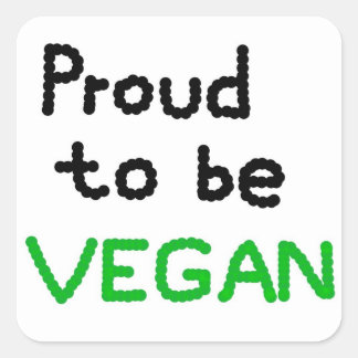 Proud to be Vegan スクエアシール