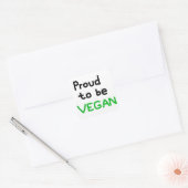 Proud to be Vegan スクエアシール (封筒)