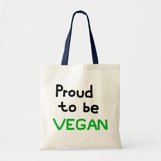 Proud to be Vegan トートバッグ (正面)