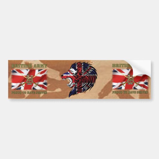 Proud to have served......UK バンパーステッカー (正面)
