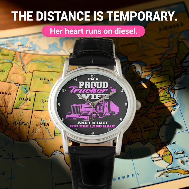 Proud Trucker's Wife: Long Haul 腕時計 (クリエイターアップロード済み)