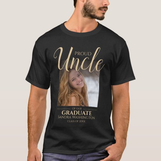Proud Uncle | 卒業記念Tシャツ Tシャツ (正面)