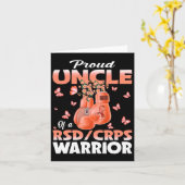 Proud Uncle Of A Rsd Crps Warrior Awareness Boxing カード (黄色い花)