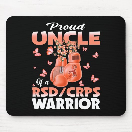 Proud Uncle Of A Rsd Crps Warrior Awareness Boxing マウスパッド (正面)
