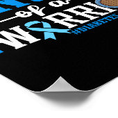 Proud Uncle Of A T1d Warrior Diabetes Awareness Ri ポスター (角)