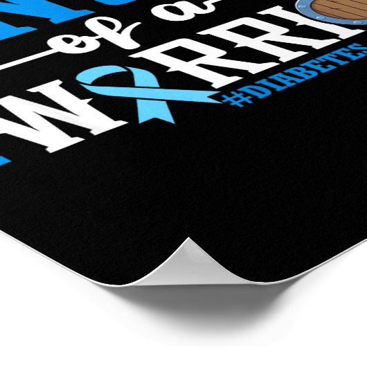 Proud Uncle Of A T1d Warrior Diabetes Awareness Ri ポスター (角)