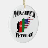Proud US Afghanistan Veteran セラミックオーナメント (右)
