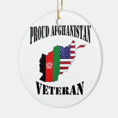 Proud US Afghanistan Veteran セラミックオーナメント (左)