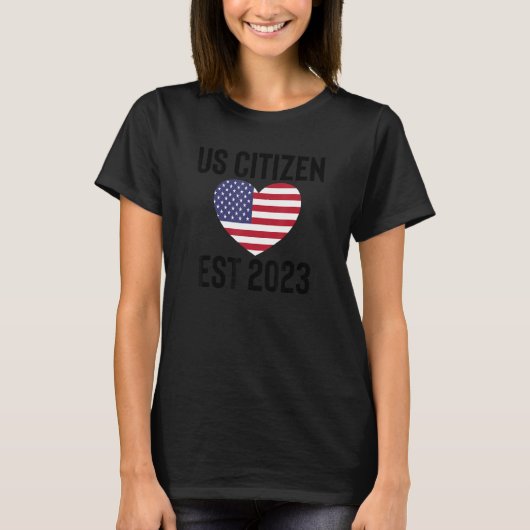 Proud US Citizenship Decoration American New USA C Tシャツ (正面)