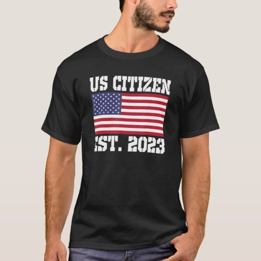 Proud US Citizenship Immigrant American New USA Ci Tシャツ (正面)