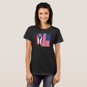Proud Usa Home Country Patriotic Home State Flag O Tシャツ (正面フル)