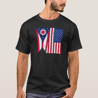 Proud Usa Home Country Patriotic Home State Flag O Tシャツ