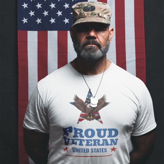 Proud Veteran Eagle  Tシャツ