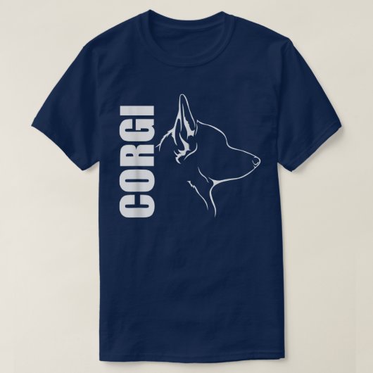 Proud Welsh Corgi Profile Dog Breed Dog 1128 Tシャツ (デザイン正面)