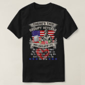 Proud Wife of Grumpy Veteran Tシャツ (デザイン正面)