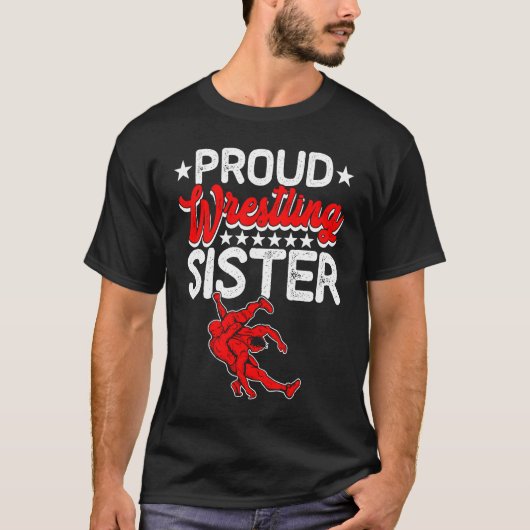 Proud Wrestling Sister Mother's Day Sport  Mama Mo Tシャツ (正面)