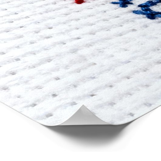 Proudly Autistic Embroidered Rainbow Brain Design ポスター (角)