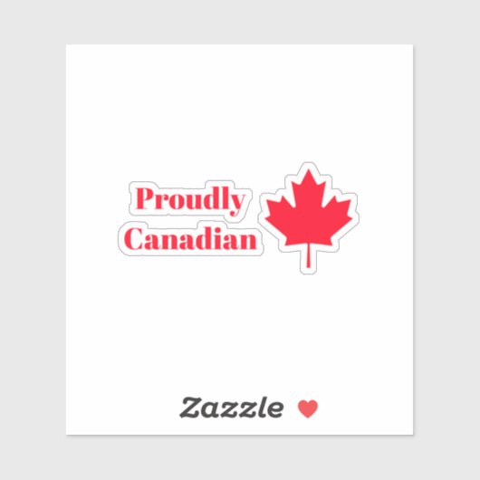 Proudly Canadian  シール (シート)