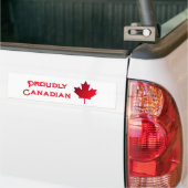Proudly Canadian Bumper Sticker バンパーステッカー (トラック上)
