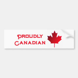 Proudly Canadian Bumper Sticker バンパーステッカー