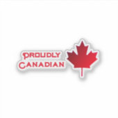 Proudly Canadian Contour Kiss-cut vinyl シール (正面)
