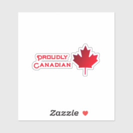 Proudly Canadian Contour Kiss-cut vinyl シール