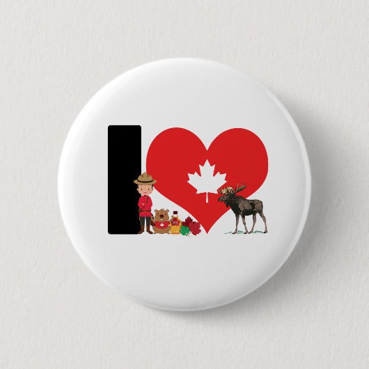 Proudly Canadian - For real Canadians! 缶バッジ (正面)