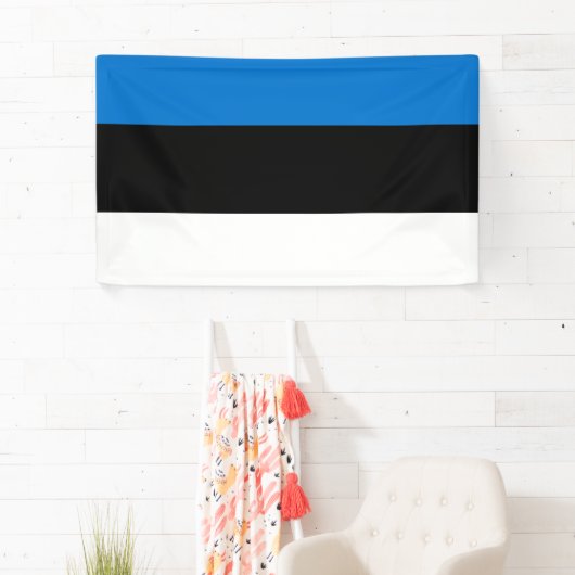 Proudly Display the National Flag of Estonia 横断幕 (インサイチュ)