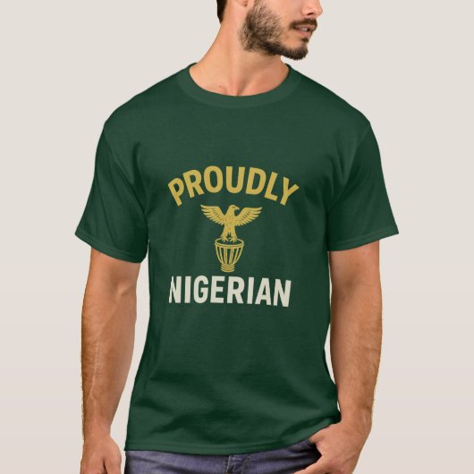 Proudly Nigerian Short Sleeve T Tシャツ (正面)