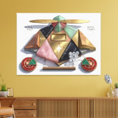 Proun Artifact: The Astral Pilot Geometry キャンバスプリント (インサイチュ (リビング))