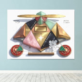 Proun Artifact: The Astral Pilot Geometry キャンバスプリント (インサイチュ (ウッドフロア))